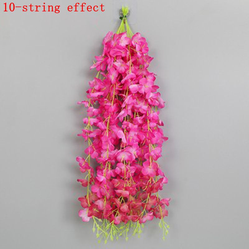 Artificial Wisteria Flower Vine 60cm Hanging Silk Garland Wedding Home Garden