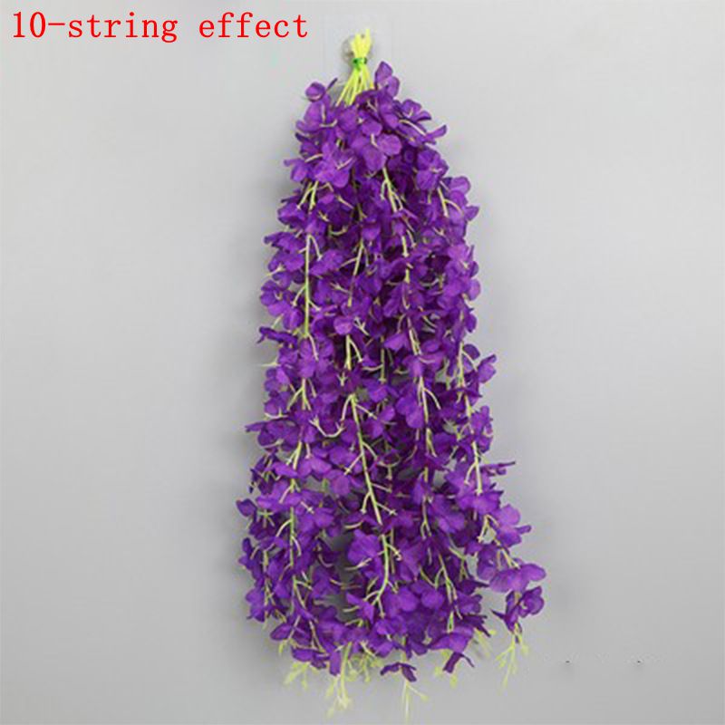 Artificial Wisteria Flower Vine 60cm Hanging Silk Garland Wedding Home Garden